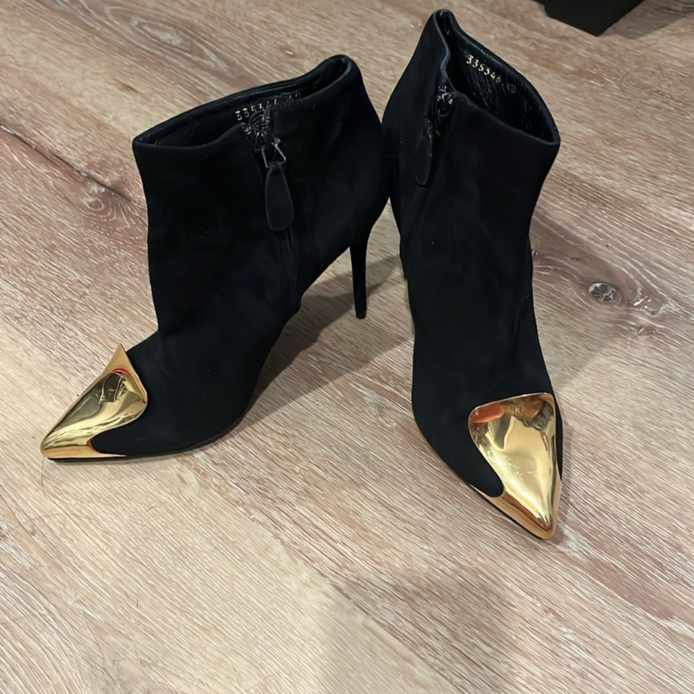 Alexander McQueen suede booties